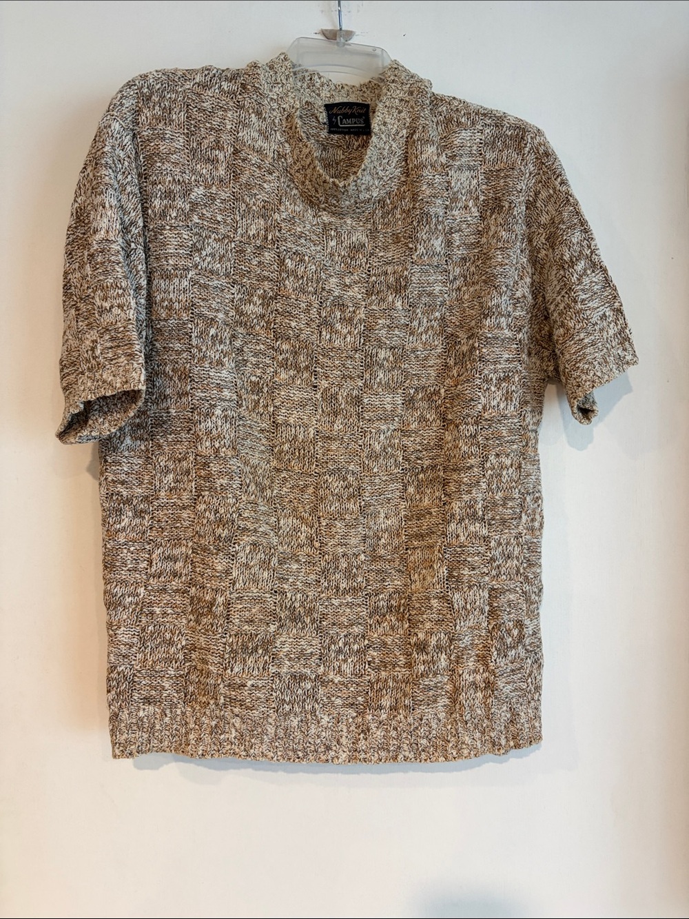 Vintage Campus Nubby Knit 100% Cotton USA Men’s Large Unisex Sweater